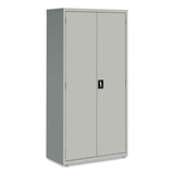 Alera® Economy Assembled Storage Cabinets, 5 Shelves, 36" x 18" x 72", Light Gray (ALEHCM7218LG) Each