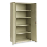 Alera® Economy Assembled Storage Cabinets, 5 Shelves, 36" x 18" x 72", Putty (ALEHCM7218PY) Each