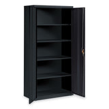 Alera® Economy Assembled Storage Cabinets, 5 Shelves, 36" x 18" x 72", Black (ALEHCM7218BK) Each