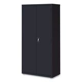 Alera® Economy Assembled Storage Cabinets, 5 Shelves, 36" x 18" x 72", Black (ALEHCM7218BK) Each