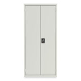 Alera® Economy Assembled Storage Cabinets, 4 Shelves, 30" x 15" x 66", Light Gray (ALEHCM6615LG) Each