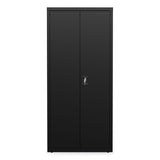 Alera® Economy Assembled Storage Cabinets, 4 Shelves, 30" x 15" x 66", Black (ALEHCM6615BK) Each