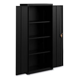Alera® Economy Assembled Storage Cabinets, 4 Shelves, 30" x 15" x 66", Black (ALEHCM6615BK) Each