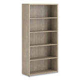HON® 10500 Series Laminate Bookcase, Five Shelves, 36" x 13" x 71", Kingswood Walnut (HON105535LKI1) Each