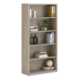 HON® 10500 Series Laminate Bookcase, Five Shelves, 36" x 13" x 71", Kingswood Walnut (HON105535LKI1) Each