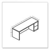 HON® 10500 Series Full-Height Right Pedestal Credenza, 72" x 24" x 29.5", Pinnacle (HON105903RPINC) Each