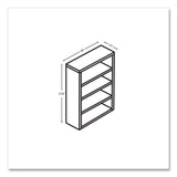 HON® 10500 Series Laminate Bookcase, Four Shelves, 36" x 13" x 57.13", Kingswood Walnut (HON105534LKI1) Each