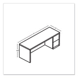 HON® 10500 Series Full-Height Right Pedestal Credenza, 72" x 24" x 29.5", Kingswood Walnut (HON105903RLKI1) Each