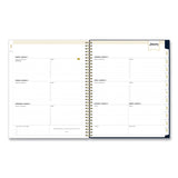 Blue Sky® Day Designer Peyton Create-Your-Own Cover Weekly/Monthly Planner, Floral Artwork, 11 x 8.5, Navy, 12-Month (Jan to Dec): 2026 (BLS103617) Each