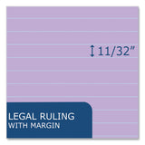 Roaring Spring® Enviroshades Legal Notepads, 50 Orchid 8.5 x 11.75 Sheets, 72 Notepads/Carton, Ships in 4-6 Business Days (ROA74140CS) Case of 36