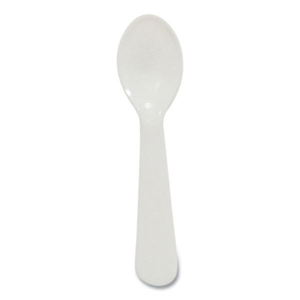 SOLO® Lightweight Plastic Taster Spoon, White, 3,000/Carton (SCC00080)