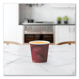 SOLO® Single-Sided Poly Paper Hot Cups, 4 oz, Bistro Design, 50/Pack, 20 Pack/Carton (SCC374SI) Case of 1000