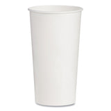 SOLO® Double-Sided Poly (DSP) Paper Cold Cups, 21 oz, White, 1,000/Carton (SCCRNP21P2050) Case of 1000