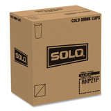 SOLO® Double-Sided Poly (DSP) Paper Cold Cups, 21 oz, White, 1,000/Carton (SCCRNP21P2050) Case of 1000