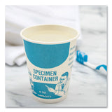 SOLO® Paper Specimen Cups, 8 oz, Blue/White, 50/Sleeve, 20 Sleeves/Carton (SCCSC378) Case of 1000