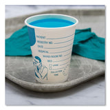 SOLO® Paper Specimen Cups, 8 oz, Blue/White, 50/Sleeve, 20 Sleeves/Carton (SCCSC378) Case of 1000
