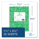 Roaring Spring® Wirebound Composition Book, 1 Subject, Manuscript Format, Green Cover, (36) 9.75 x 7.5 Sheet, 48/CT, Ships in 4-6 Bus Days (ROA10201CS) Case of 48