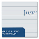 Roaring Spring® EnviroShades Steno Pad, Gregg Rule, White Cover, 80 Assorted Color 6 x 9 Sheets, 24 Pads/Carton, Ships in 4-6 Business Days (ROA12354CS) Case of 6