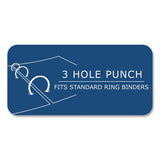 Roaring Spring® Loose Leaf Paper, 8 x 10.5, 3-Hole Punched, Wide Rule, White, 150 Sheets/Pack, 24 Packs/Carton, Ships in 4-6 Business Days (ROA20050CS) Case of 24