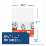 Roaring Spring® Whitelines Engineering Pad, 5 sq/in Quadrille Rule, 80 Gray 8.5 x 11 Sheets, 24/Carton, Ships in 4-6 Business Days (ROA17030CS) Case of 24