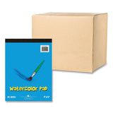 Roaring Spring® Kids Art Watercolor Notepad, 25 White 9 x 12 Sheets, 24/Carton, Ships in 4-6 Business Days (ROA52511CS) Case of 24