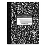 Roaring Spring® Flexible Cover Composition Book, Med/College Rule, Black Marble Cover, (80) 10.25 x 7.88 Sheet, 48/CT, Ships in 4-6 Bus Days (ROA77481CS) Case of 48