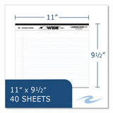 Roaring Spring® WIDE Landscape Format Writing Pad, Medium/College Rule, 40 White 11 x 9.5 Sheets, 18/Carton, Ships in 4-6 Business Days (ROA74510CS) Case of 18