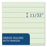 Roaring Spring® Boardroom Series Steno Pad, Gregg Ruled, Brown Cover, 80 Green 6 x 9 Sheets, 72 Pads/Carton, Ships in 4-6 Business Days (ROA12103CS) Case of 72