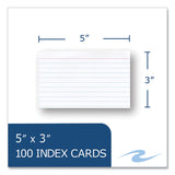 Roaring Spring® Environotes Recycled Index Cards, Narrow Rule, 3 x 5 White, 100 Cards, 36/Carton, Ships in 4-6 Business Days (ROA74824CS) Case of 36