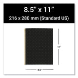 Roaring Spring® MR M Fashion Notebook, 4-Subject, Medium/College Rule, Black Dots Cover, (120) 11 x 8.5 Sheets, 5/Carton (ROA48293CS) Case of 5