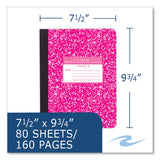 Roaring Spring® Ruled Composition Book, Grade 3 Manuscript Format, Magenta Marble Cover, (80) 9.75 x 7.5 Sheet, 48/CT, Ships in 4-6 Bus Days (ROA97227CS) Case of 48