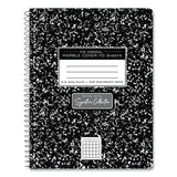 Roaring Spring® Spring Signature Composition Book, Quad 5 sq/in Rule, Black Marble Cover, (70) 9.75 x 7.5 Sheet, 24/CT, Ships in 4-6 Bus Days (ROA10113CS) Case of 24