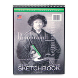 Roaring Spring® Sketch Book, 60-lb Drawing Paper Stock, Rembrandt Photography Cover, (30) 9 x 12 Sheets,12/Carton (ROA52112CS) Case of 12