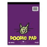 Roaring Spring® Kids Doodle Pad, 80 White 9 x 12 Sheets, 12/Carton, Ships in 4-6 Business Days (ROA50100CS) Case of 12