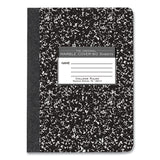 Roaring Spring® Hardcover Marble Composition Book, Med/College Rule, Black Marble Cover, (80) 9.75 x 7.5 Sheet, 48/CT, Ships in 4-6 Bus Days (ROA77226CS) Case of 48