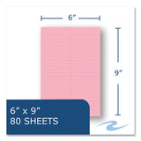 Roaring Spring® EnviroShades Steno Pad, Gregg Rule, White Cover, 80 Pink 6 x 9 Sheets, 24 Pads/Carton, Ships in 4-6 Business Days (ROA12254CS) Case of 6