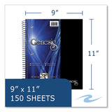 Roaring Spring® Genesis Notebook, 3-Subject, Medium/College Rule, Randomly Asst Cover Color, (150) 11x9 Sheets, 12/CT, Ships in 4-6 Bus Days (ROA13114CS) Case of 12