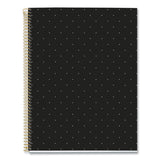 Roaring Spring® MR M Fashion Notebook, 4-Subject, Medium/College Rule, Black Dots Cover, (120) 11 x 8.5 Sheets, 5/Carton (ROA48293CS) Case of 5