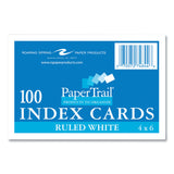 Roaring Spring® White Index Cards, Narrow Ruled, 4 x 6, 100 Cards, 36/Carton, Ships in 4-6 Business Days (ROA74844CS) Case of 36