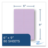 Roaring Spring® EnviroShades Steno Pad, Gregg Rule, White Cover, 80 Orchid 6 x 9 Sheets, 24 Pads/Carton, Ships in 4-6 Business Days (ROA12264CS) Case of 6