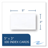 Roaring Spring® White Index Cards, 3 x 5, 100 Cards, 36/Carton, Ships in 4-6 Business Days (ROA74814CS) Case of 36