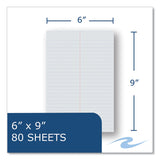 Roaring Spring® EnviroShades Steno Pad, Gregg Rule, White Cover, 80 Assorted Color 6 x 9 Sheets, 24 Pads/Carton, Ships in 4-6 Business Days (ROA12354CS) Case of 6