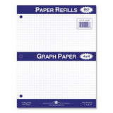 Roaring Spring® Graph Filler Paper, 3-Hole, 8.5 x 11, Quadrille: 4 sq/in, 80 Sheets/Pack, 24 Packs/Carton, Ships in 4-6 Business Days (ROA20096CS) Case of 24
