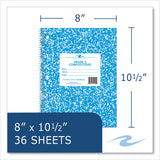 Roaring Spring® Wirebound Grade School Notebook, Grade 2 Rule, Blue Marble Cover, (36) 10.5 x 8 Sheets, 48/Carton (ROA10102CS) Case of 48