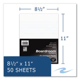 Roaring Spring® Boardroom Gummed Pad, Wide Rule, 50 White 8.5 x 11 Sheets, 72/Carton, Ships in 4-6 Business Days (ROA24525CS) Case of 6