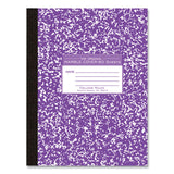 Roaring Spring® Flexible Cover Marble Composition Book, Med/College Rule, Asst Cover, (80) 10.25 x 7.88 Sheet, 48/CT, Ships in 4-6 Bus Days (ROA77480CS) Case of 48