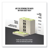 Avery® PermaTrack Metallic Asset Tag Labels, Laser Printers, 0.75 x 1.5, Metallic Silver, 40/Sheet, 8 Sheets/Pack (AVE61523) Pack of 320