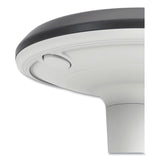 HON® Revel Adjustable Height Fidget Stool, Backless, Supports Up to 250 lb, 13.75" to 18.5" Seat Height, Charcoal Seat, White Base (HONEFS01S) Each