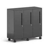HON® Class-ifi Tote Storage Cabinet, Three-Wide, 46.63" x 18.75" x 44.13", Charcoal Gray (HONEST3H3WNSSNA) Each