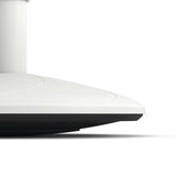 HON® Revel Adjustable Height Fidget Stool, Backless, Supports Up to 250 lb, 13.75" to 18.5" Seat Height, Charcoal Seat, White Base (HONEFS01S) Each